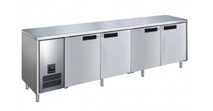 4 Door Slimline 660 Deep Steel Freezer-Glacian