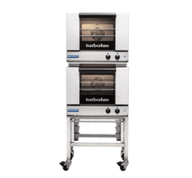 Turbofan E22M3/2 - Half Size Tray Manual Electric Convection Ovens Double Stacked