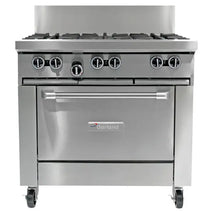 Garland Restaurant Range- GFE36-6C-NG  900mm Wide 6 Burner w Convection Oven Nat Gas