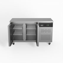 Two Door Commercial Worktop / Under Bench Fridge 600mm Depth