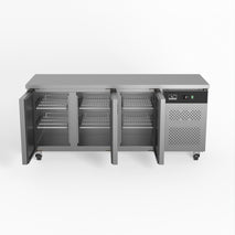 Three Door Commercial Worktop / Under Bench Fridge 800mm Depth