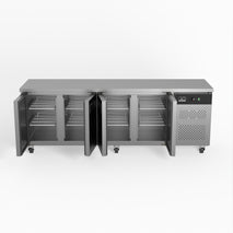 Four Door Commercial Worktop / Under Bench Fridge 700mm Depth