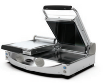 Spidoglass Double Black Ribbed Top Glass Ceramic Contact Press