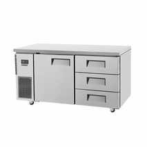 UNDERCOUNTER REFRIGERATOR WITH 3 DRAWERS 1 DOOR
