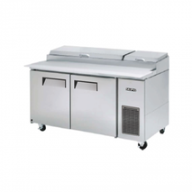 PIZZA PREP REFRIGERATOR TABLE WITH 2 HOOD