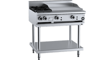 B+S Black Combination Two Open Burners 600mm Grill Plate BT-SB2-GRP6