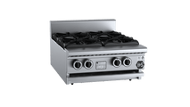 B+S Black Four Burner Boiling Top Bench Mounted BT-SB4BM