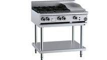 B+S Black Combination Four Open Burners 300mm Grill Plate BT-SB4-GRP3