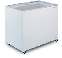 Display Chest Freezer - 296L - Flat Glass Top