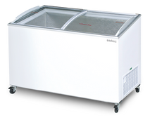 Display Chest Freezer - 555L -  Curved Glass Top