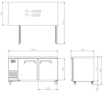 FRESH REFRIGERATION SIDE MOUNT UNDER COUNTER REFRIGERATOR FT-1500R