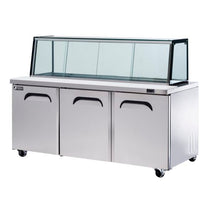 Fresh Refrigeration FSU-72GC Triple Door Sandwich/Noodle Bar | Supermodern