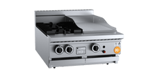 K+ Combination Bench Mounted Two Open Burners 300mm Grill Plate KBT-SB2-GRP3 BM