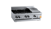 K+ Combination Bench Mounted Four Open Burners 300mm Grill Plate KBT-SB4-GRP3 BM
