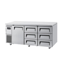 UNDER COUNTER FRIDGE . DRAWERS / KUR18-3D-6-N(HC)
