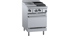 B+S Black Oven With 300mm Grill Plate 300mm Char Broiler OV-GRP3-CBR3