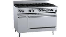 B+S Black Eight Burner Oven OV-SB8
