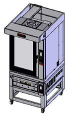 Teorema Combi Anemos  Bakery Combination - 10 Tray Bakery touch Combi Oven with Single Deck 2 tray Pastry Oven and Stand