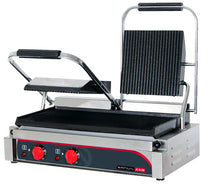 Panini Press Double Ribbed Top Flat Bottom-Anvil