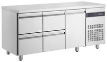 Under Bar Fridge 1 Door 4 Drawers-Inomak