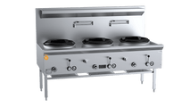 K+ Three Hole Waterless Wok Table UFWWK-3