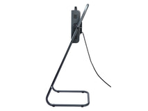 VARMATEC Revolving floor model double vertical impact waterproof infrared heater on directable high stand with handle.