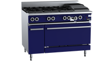 Verro Oven With Six Burners And 300mm Char Broiler Fan Forced VOV-SB6-CBR3FF