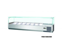 1200 Glass Refrigerated Ingredient Well-Anvil