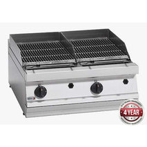 Fagor 700 series - Gas charcoal 2 grid grill BG7-10