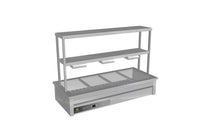 Culinaire Drop In Bain Marie with Double Gantry & Heat Lamps