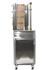 SEMI AUTOMATIC KEBAB MACHINE FREE STANDING WITH BAINE MARINE 4 BURNER