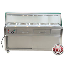 F.E.D Heated Bain Marie Food Display - PG180FE-YG