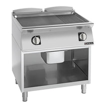 Giorik 700 Series Half Ribbed Half Smooth Plate Frytop on Open Base