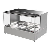 Woodson Heated Square Glass Chicken Display W.HFHSQ