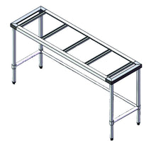 WB7-1200/A-S S/S Legs with U Shape - 700mm Deep