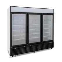 1900 Litre Upright Triple Glass Doors Display Freezer