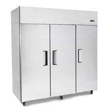 1390 Litre Upright Triple Stainless Steel Door Fridge