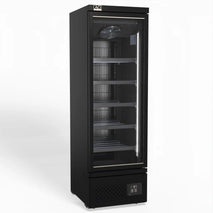 Supermarket Single Glass Door Upright Display Freezer - 450 Litre- FSB450