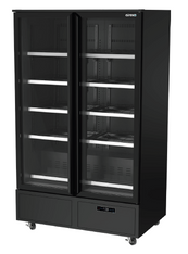Refrigerated Merchandiser Upright - 2 Door Black