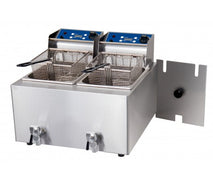 Birko Fryer -Double 8L- w/tap 2 x 15amp