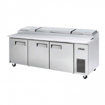PIZZA PREP REFRIGERATOR TABLE WITH 3 HOOD