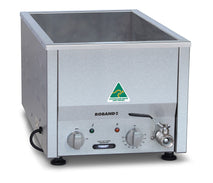 Roband Counter Top Bain Marie narrow with thermostat 2 x 1/2 size, pans not included