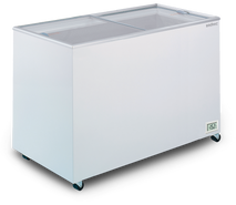 Display Chest Freezer - 401L - Flat Glass Top