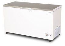 Storage Chest Freezer - 492L -  Flat Top - Hinged - Stainless Steel