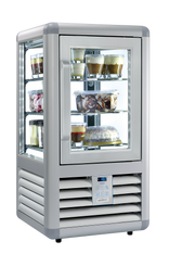 Countertop Freezer - 100L - Glass 4 Sides - LED