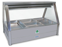 Roband Straight Glass Refrigerated Display Bar - Piped and Foamed only (no motor), 6 pans