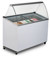 Gelato / Ice Cream Display Chest Freezer - 7 Basket