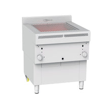 Gresilva horizontal fixed gas grill on base with manual water feed. Grilling area of 588mm x 618mm