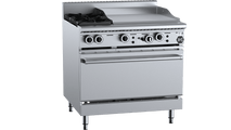 B+S Black Oven With Two Open Burners 600mm Grill Plate OV-SB2-GRP6