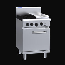 RS-2B3P Luus 2 Burner 300mm Griddle with Oven